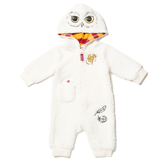 Hedwig Owl Newborn Baby Boys Zip up Costume Coverall Newborn to Infant